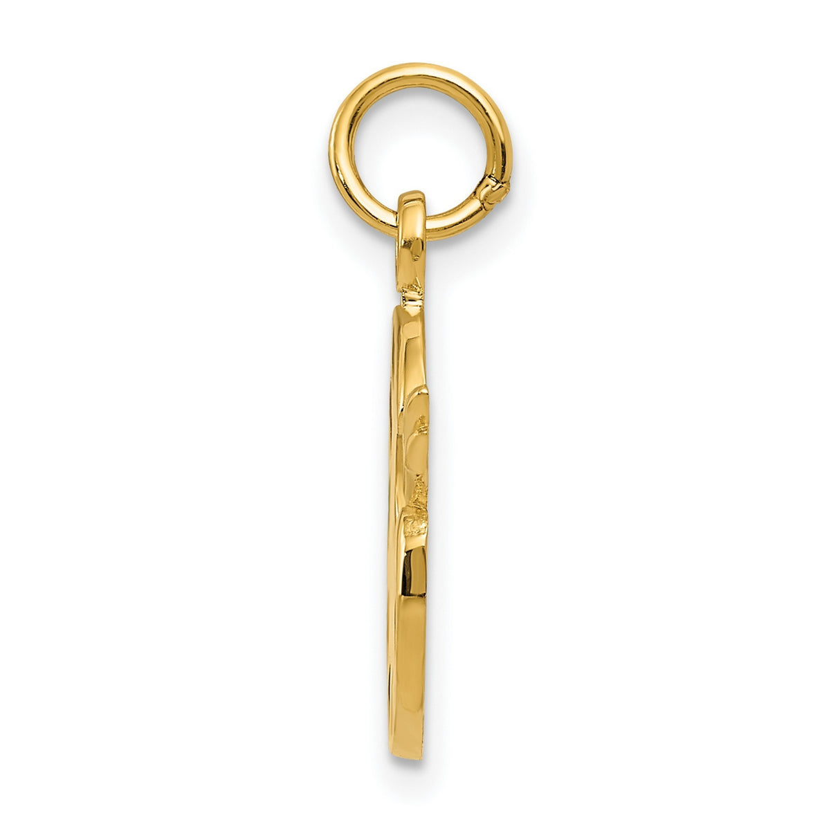 10k Yellow Gold Artist Palette Pendant with Enamel Paint Dots and Paintbrushes Charm