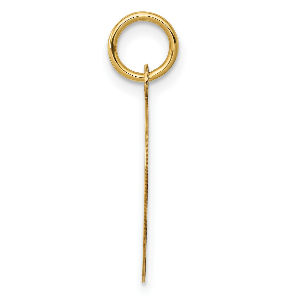 10k Yellow Gold Vinyl Record Pendant, Round Grooved Disc Charm, Retro Music Style