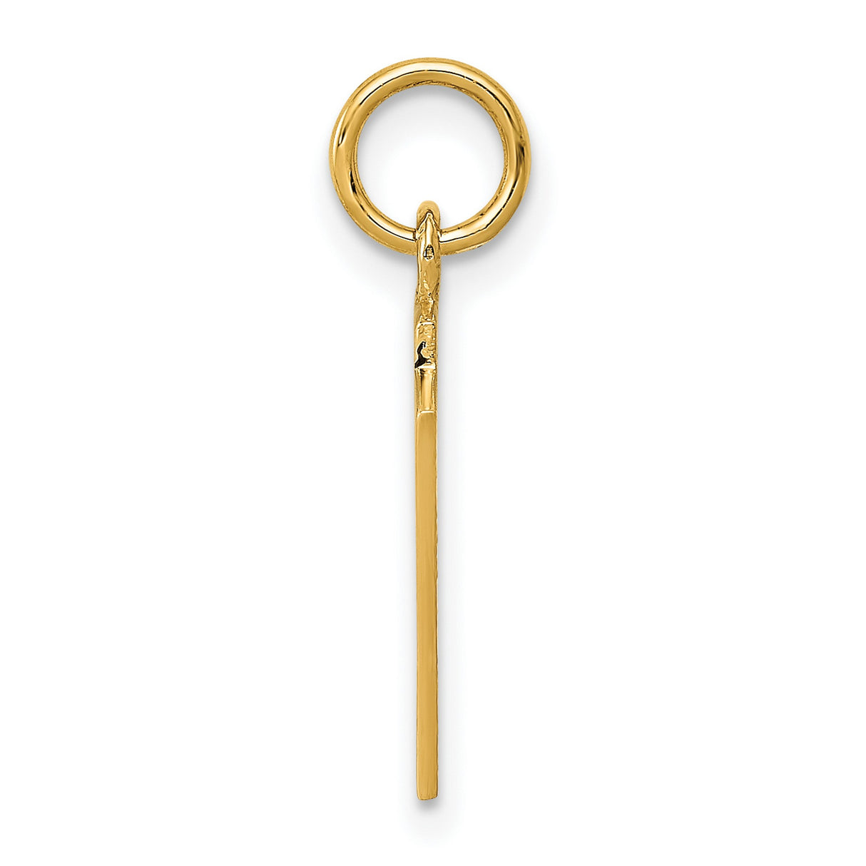 10k Yellow Gold Pendant, Ace and Jack Blackjack Playing Cards, Casino Theme for Men