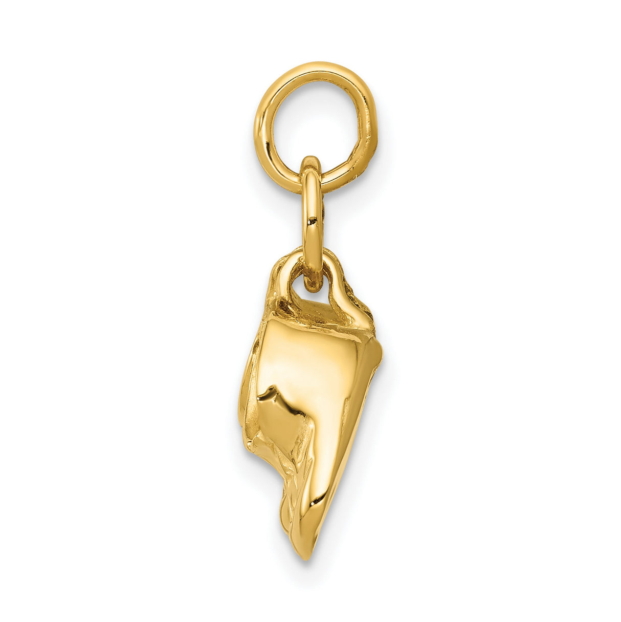 10k Yellow Gold Baby Bootie Pendant Charm with Double Shoe Design, Symbol of Motherhood and New Beginnings