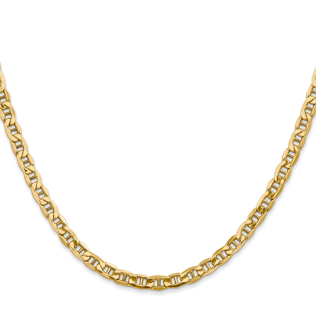 10K Yellow Gold 4 mm Polished Chain Necklace