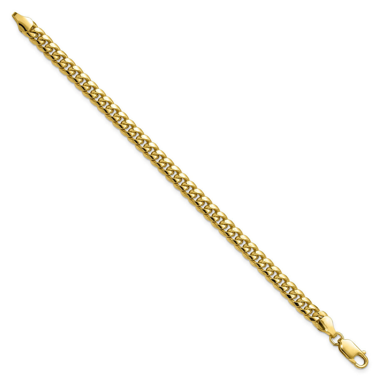 10K Yellow Gold 6 mm Polished Chain Anklet