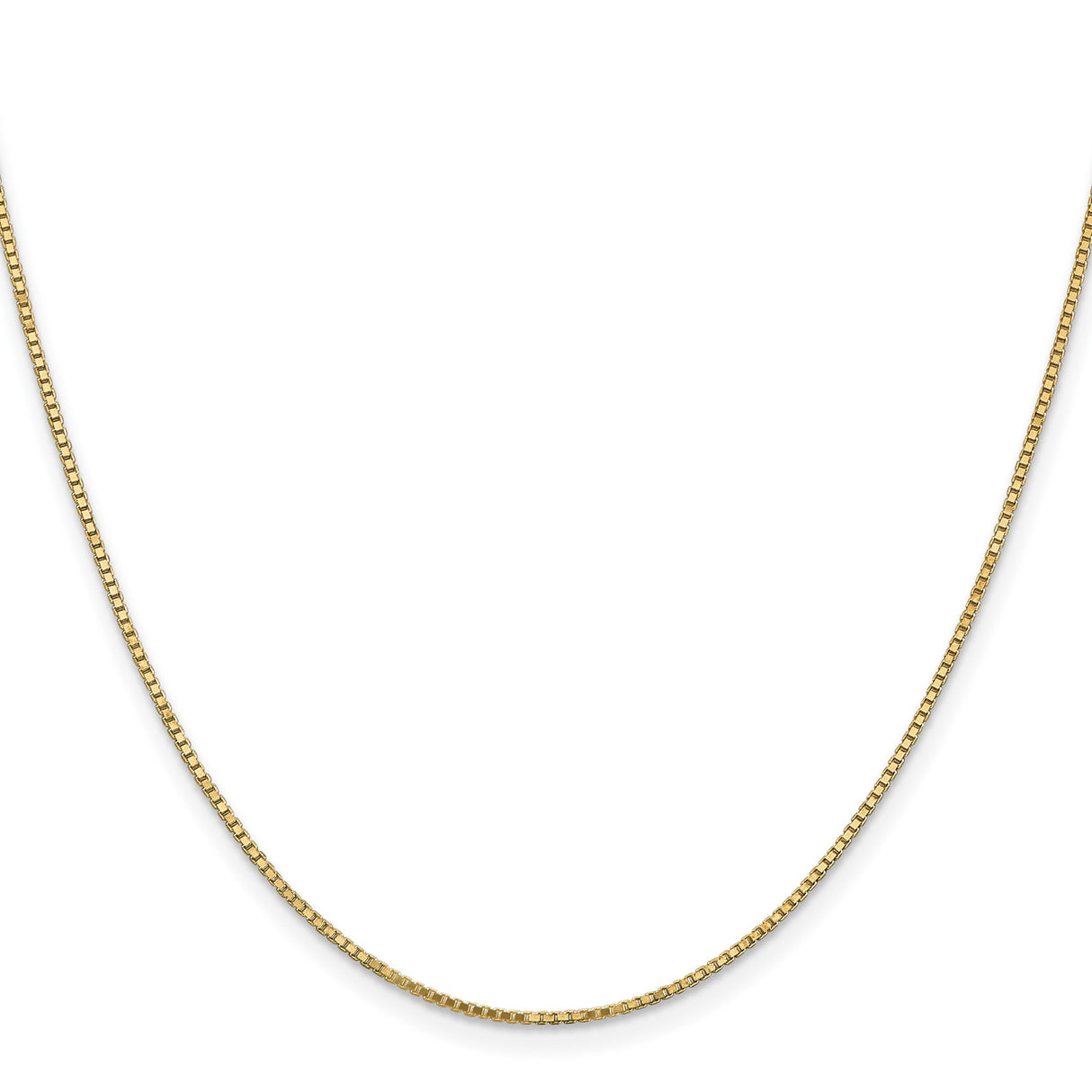 10K Yellow Gold 1.1 mm Box Chain Necklace, Polished