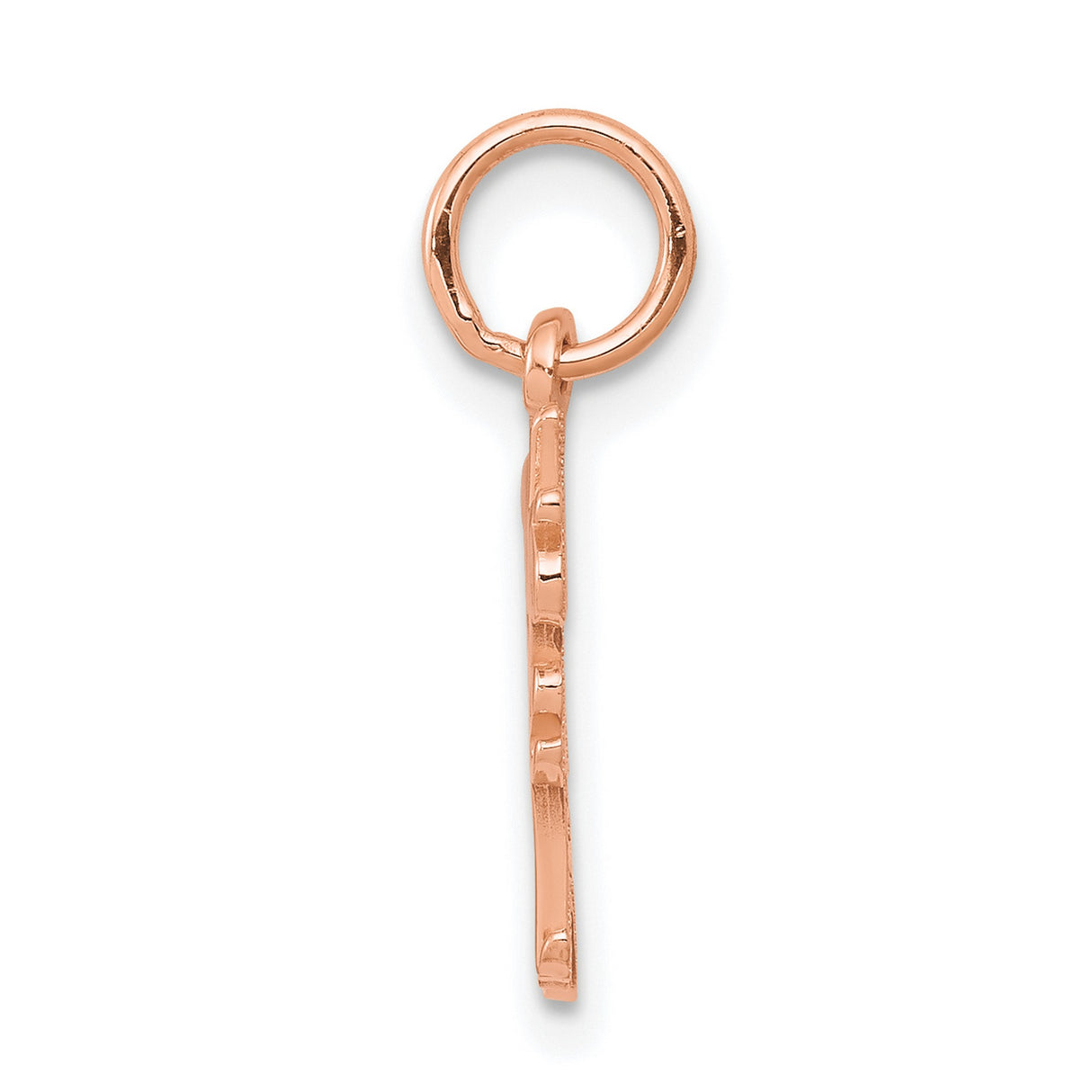 DADDYS LITTLE GIRL Charm Pendant in Real 10k Rose Gold