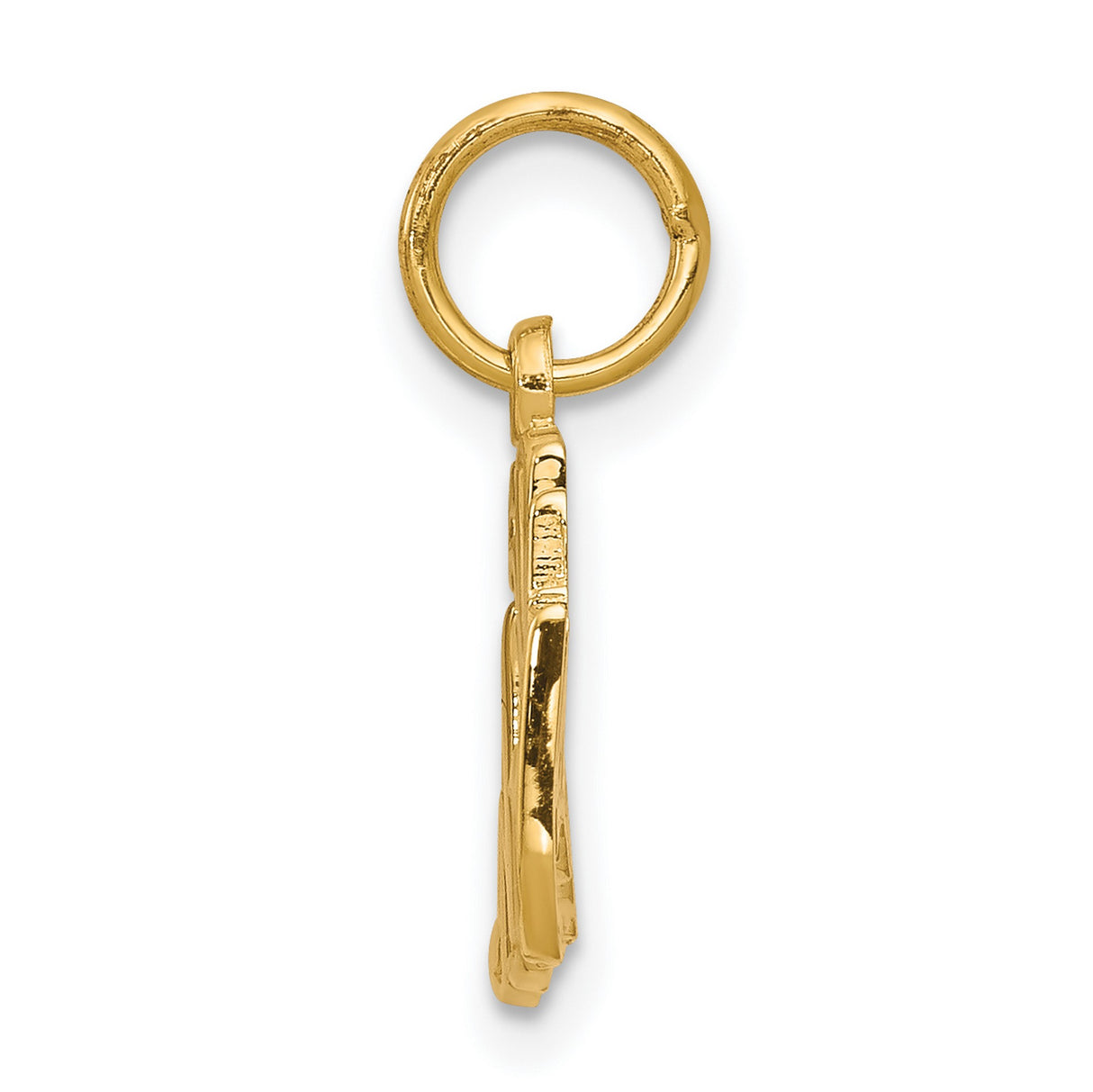 50th Anniversary Charm Pendant in Real 10k Yellow Gold