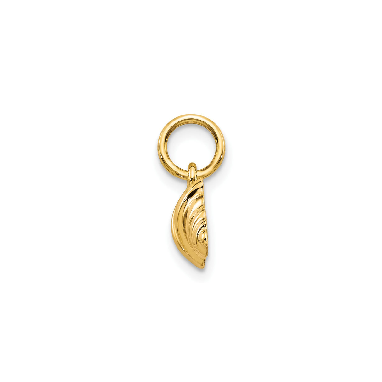 10k Yellow Gold Barbell Pendant, Dumbbell Fitness Charm Symbolizing Strength and Dedication