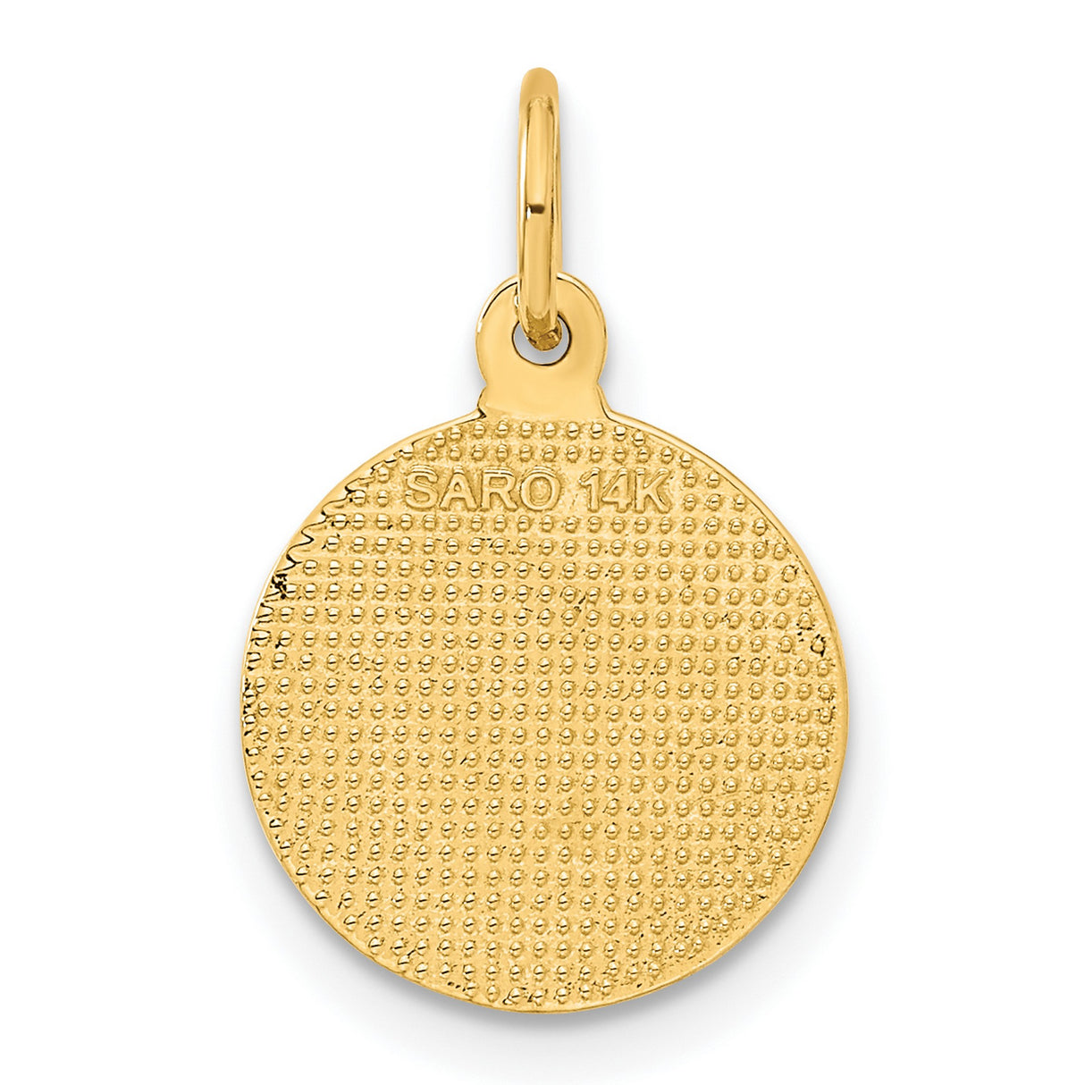 10k Yellow Gold Angel Pendant with Detailed Cherub Design, Religious Christian Jewelry