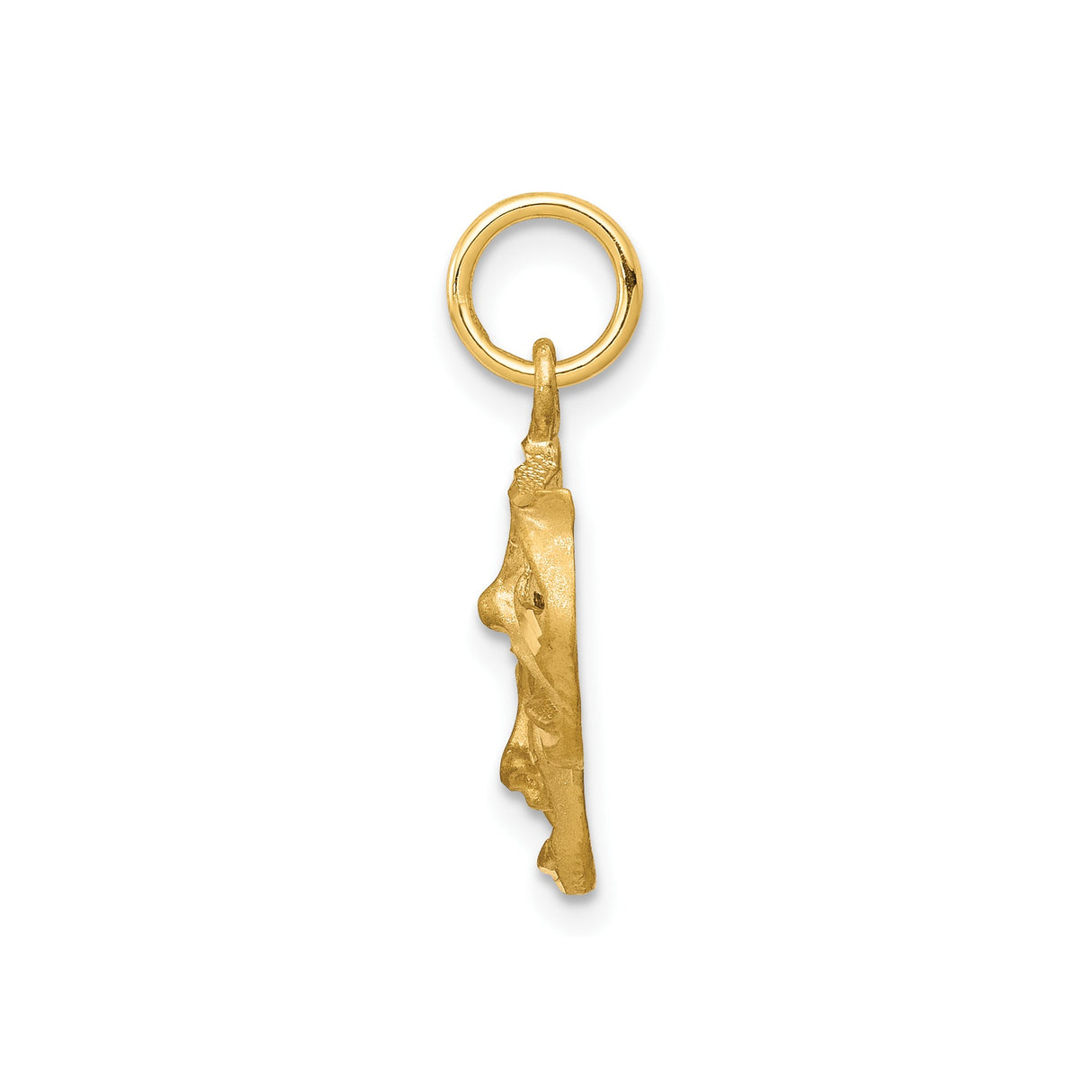 10k Yellow Gold Pendant, Comedy and Tragedy Drama Masks for Theater Lovers