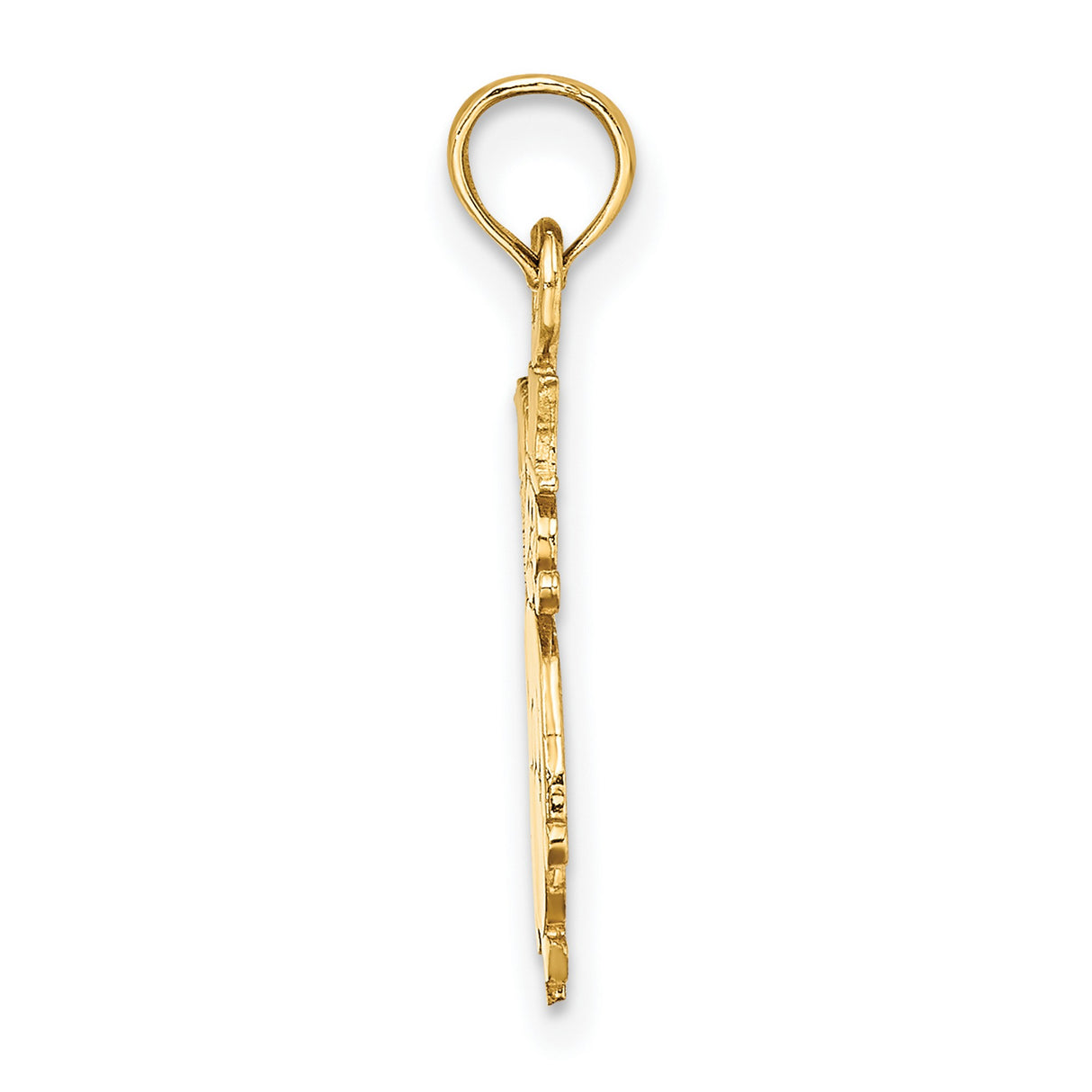 10k Yellow Gold Snowman Pendant with Top Hat, Broom and Pipe, Whimsical Christmas Charm