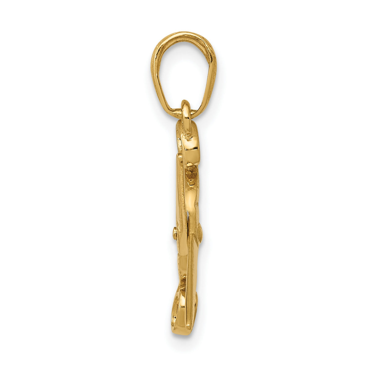 10k Yellow Gold Scissors Pendant, Movable Shears Charm for Hairstylist or Cosmetology Graduate