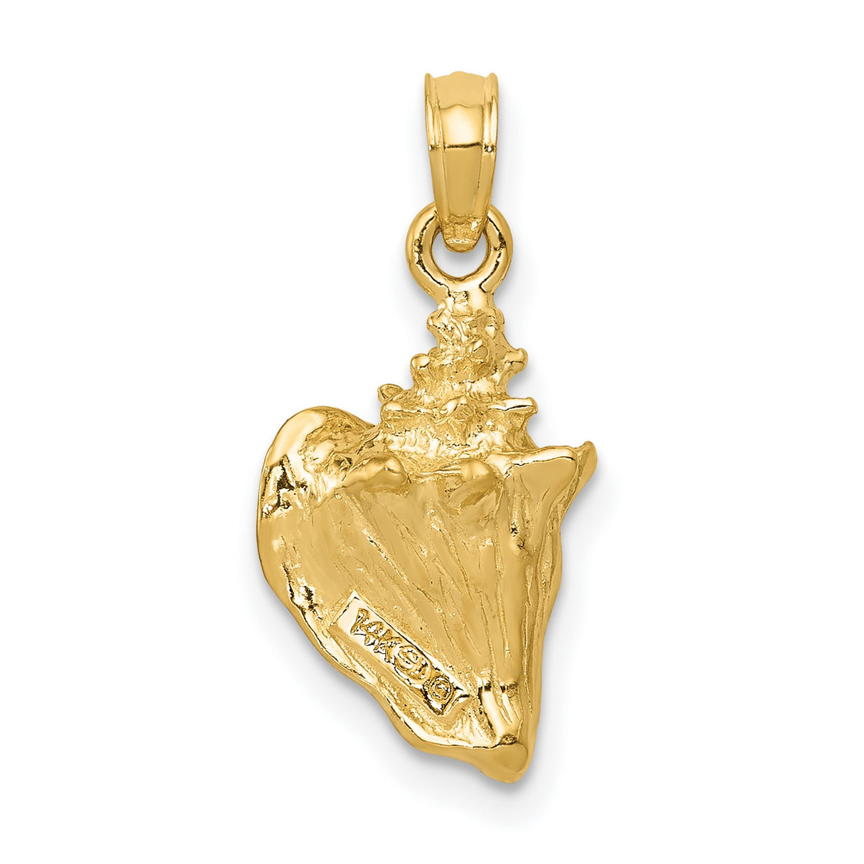 10k Yellow Gold Sacred Heart Pendant, Flaming Heart Wrapped in Thorns, Catholic Religious Jewelry