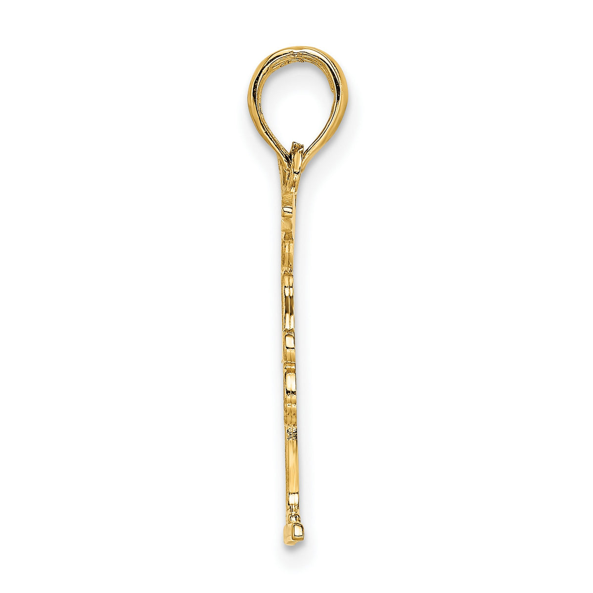 10k Yellow Gold Gymnast Pendant Featuring Handstand on Balance Beam Design