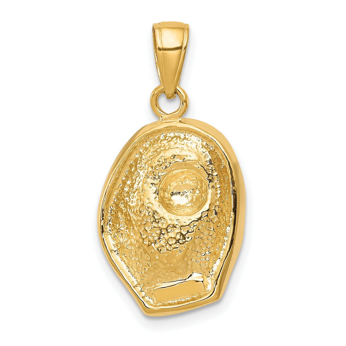 10k Yellow Gold Baseball Glove Pendant with Raised Ball Detail, Sports Charm for Men or Unisex
