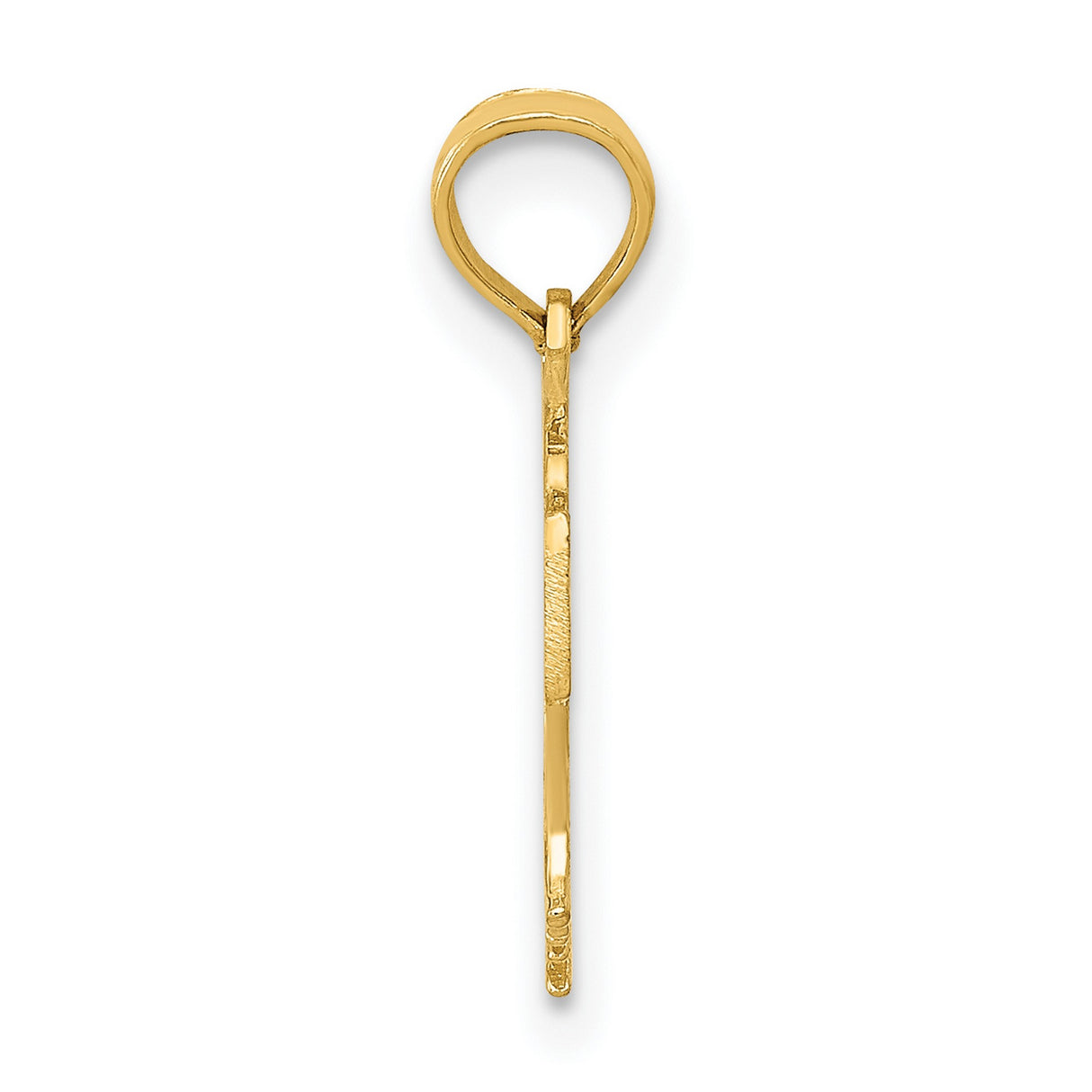 10k Yellow Gold Basketball Pendant with Hoop Net Design, Sports Charm for Men or Women