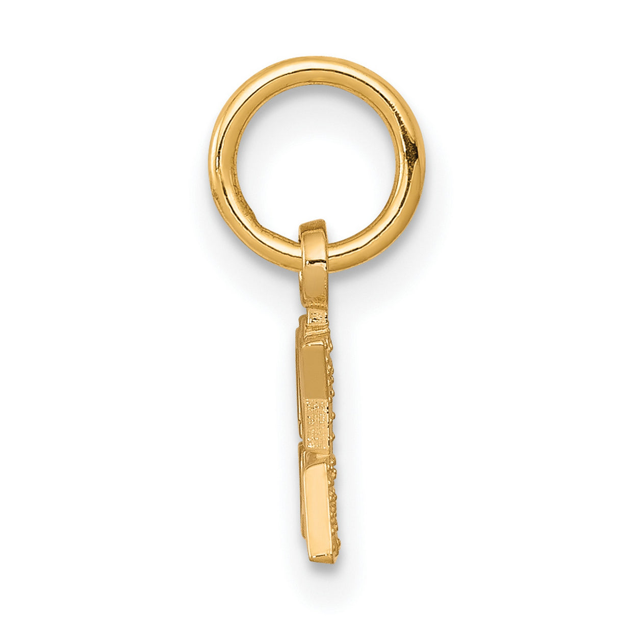 I Love My Grandpa Charm Pendant in Real 10k Yellow Gold