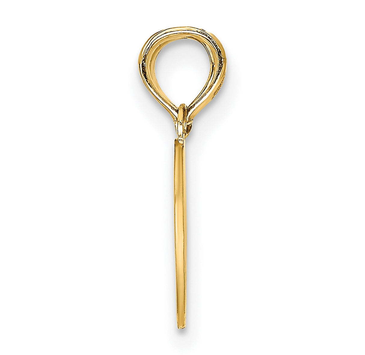 10k Yellow Gold Mizpah Heart Pendant with Breakable Split Design, Christian Couple Jewelry