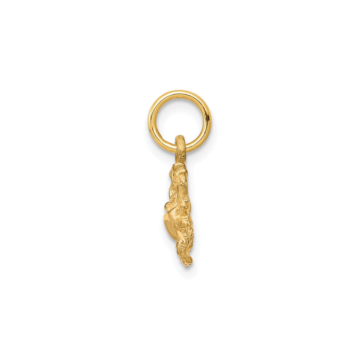 10k Yellow Gold Crab Pendant with Cancer Zodiac Symbol, Nautical Astrology Charm