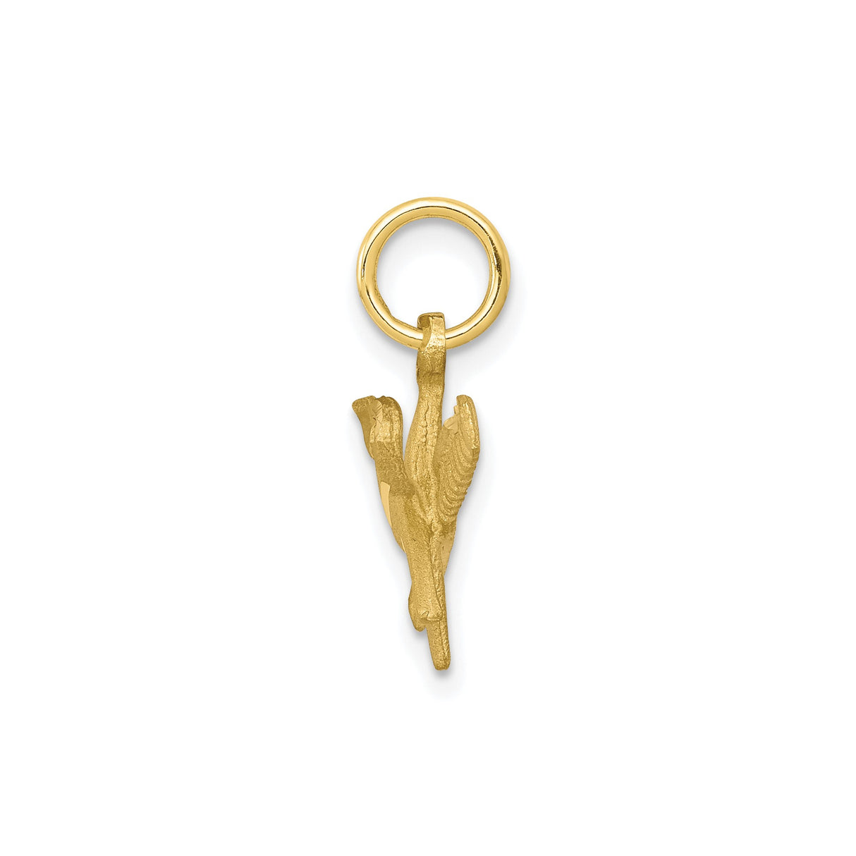 10k Yellow Gold Pendant, Scissor and Comb Design, Barber and Hairstylist Charm