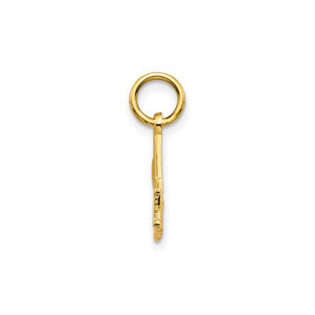 10k Yellow Gold Mom Pendant, Bold #1 Design, Motherhood Charm for Necklace or Bracelet