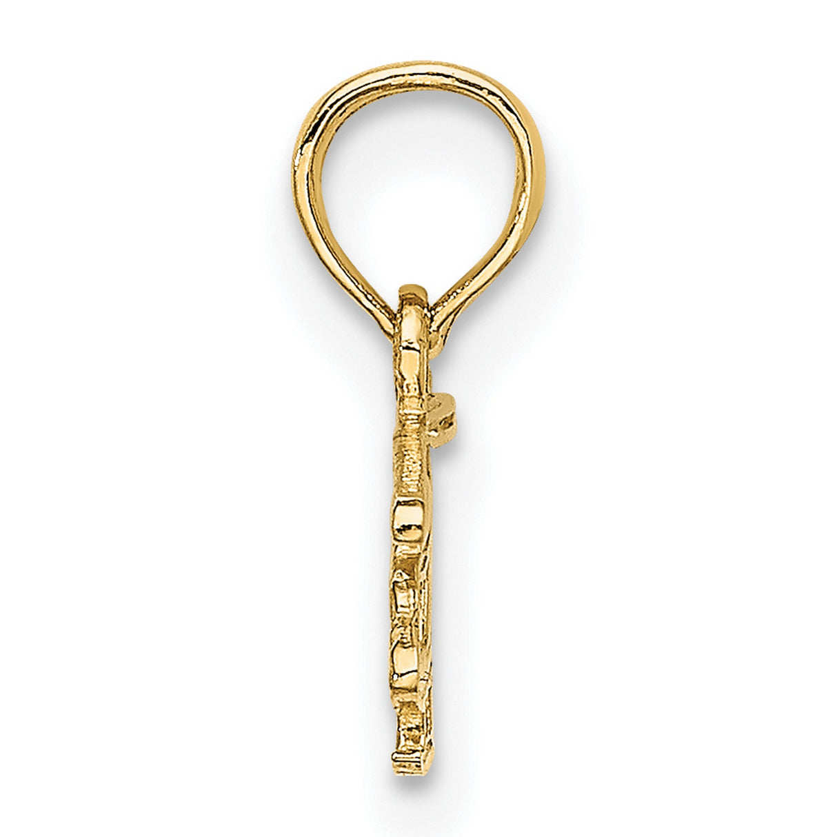 10k Yellow Gold Helicopter Pendant, Aviation Aircraft Charm, Military Aviator Style for Men or Unisex