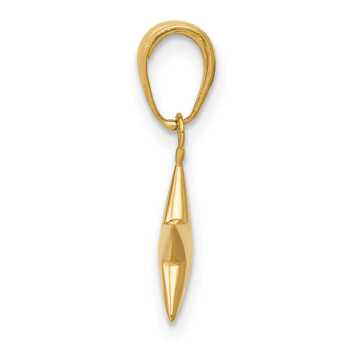 10k Yellow Gold Star Pendant, Five-Point Celestial Charm, Minimalist Jewelry for Women or Unisex Wear