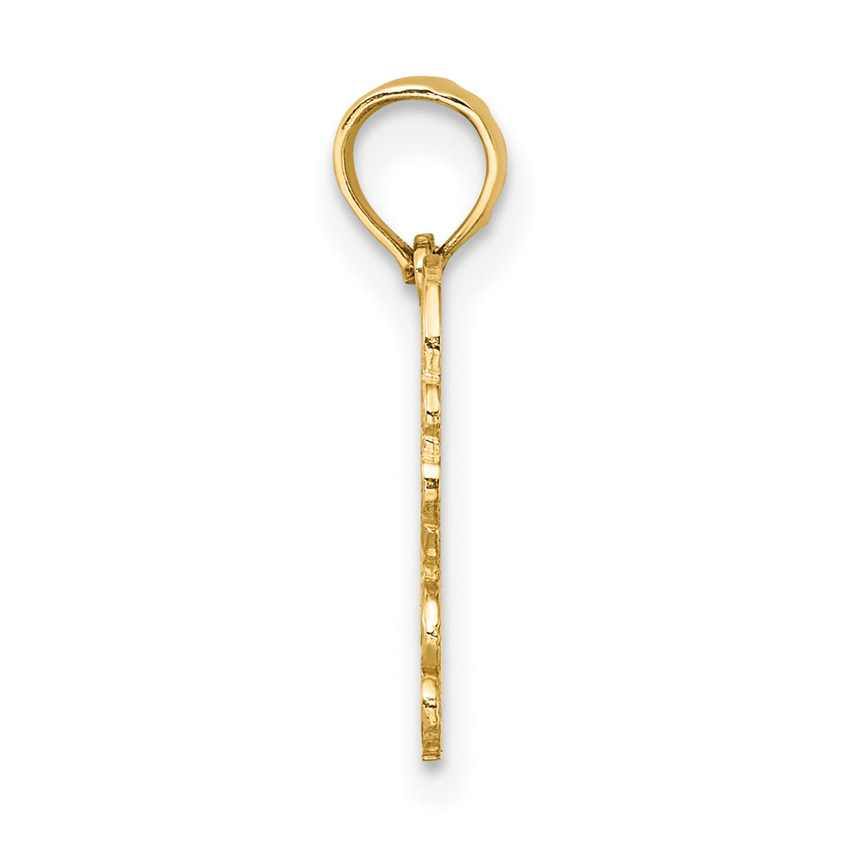 10k Yellow Gold Cancer Zodiac Pendant with Crab Design Astrology Charm