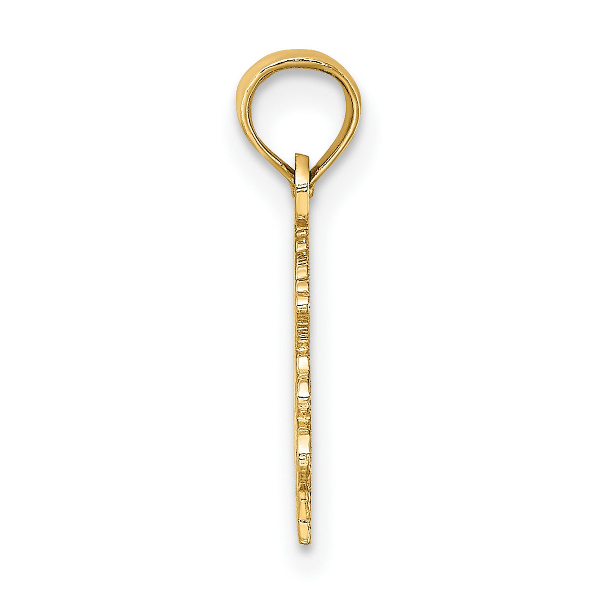 10k Yellow Gold Capricorn Pendant with Goat Fish Symbol and 100% Capricorn Engraving