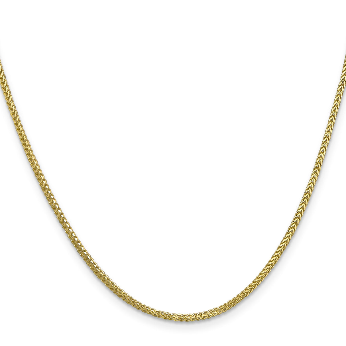 10K Yellow Gold 1.3 mm Franco Chain Necklace, Polished