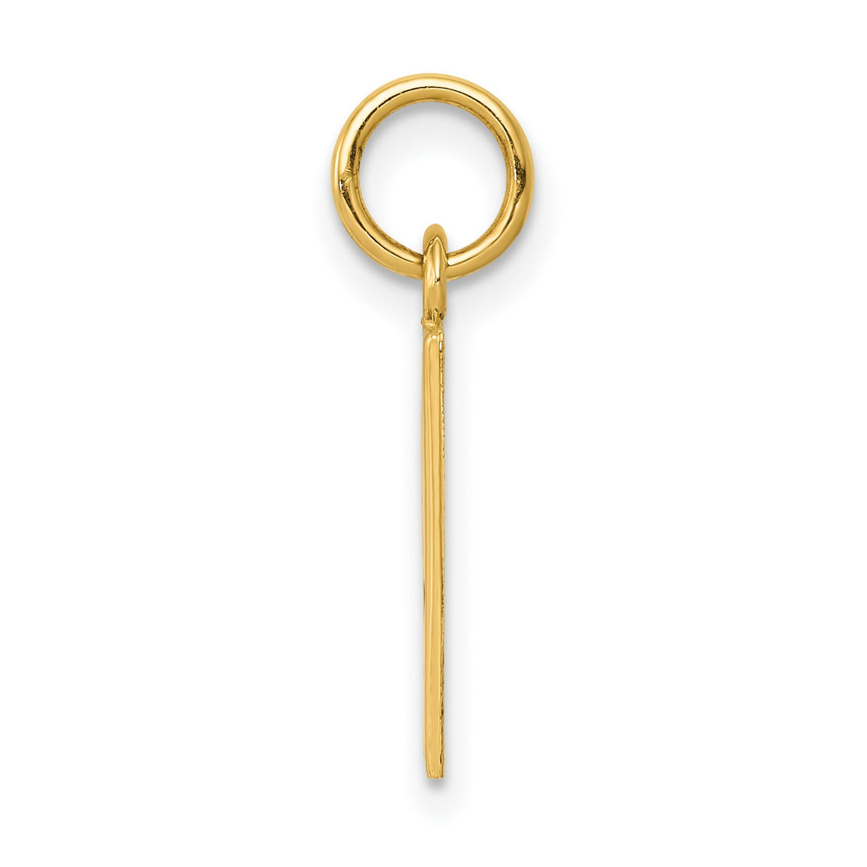 10k Yellow Gold Ace Spade Pendant with Black Enamel, Poker Theme Charm for Men or Unisex