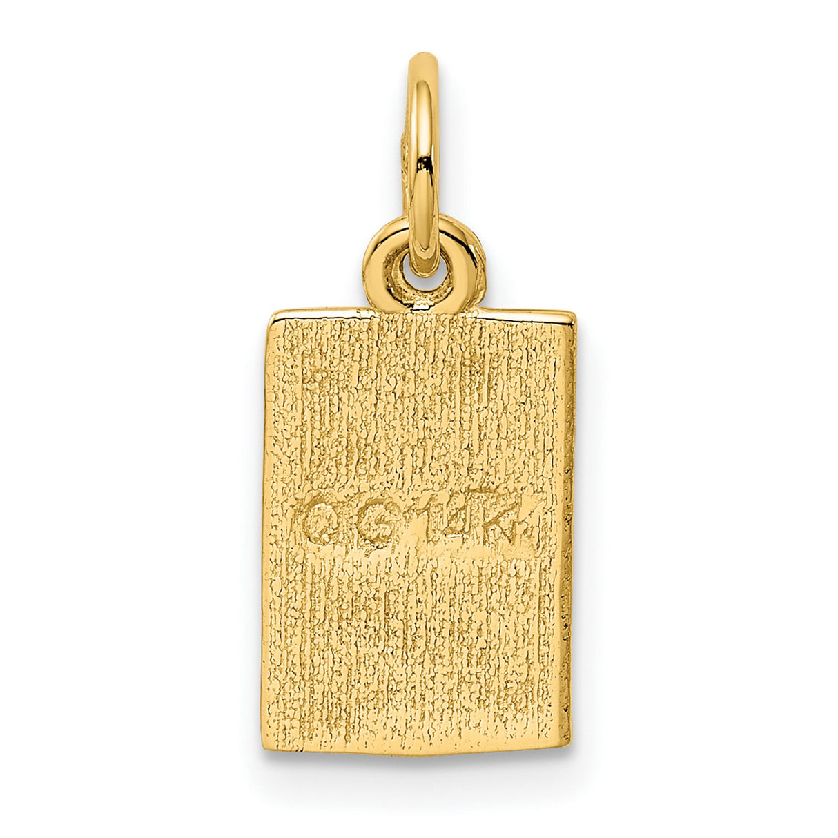 10k Yellow Gold Ace Spade Pendant with Black Enamel, Poker Theme Charm for Men or Unisex