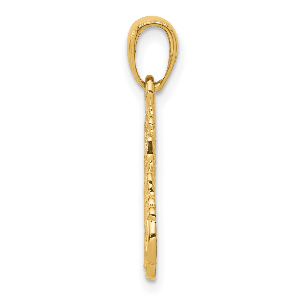 10k Yellow Gold Semi Truck Pendant with Cab Design, Trucker Theme Jewelry for Men