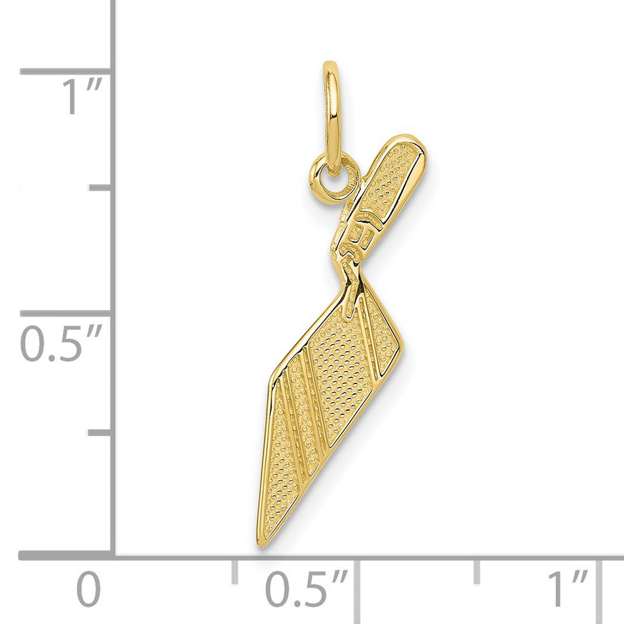 10k Yellow Gold Trowel Pendant, Masonic Symbol Charm, Freemason Craftsmanship Jewelry