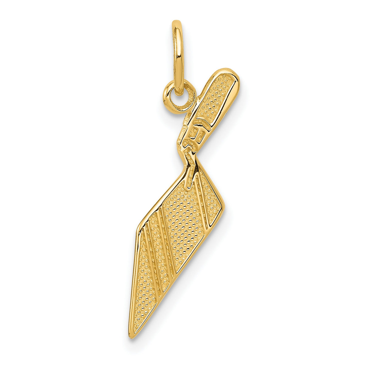 10k Yellow Gold Trowel Pendant, Masonic Symbol Charm, Freemason Craftsmanship Jewelry