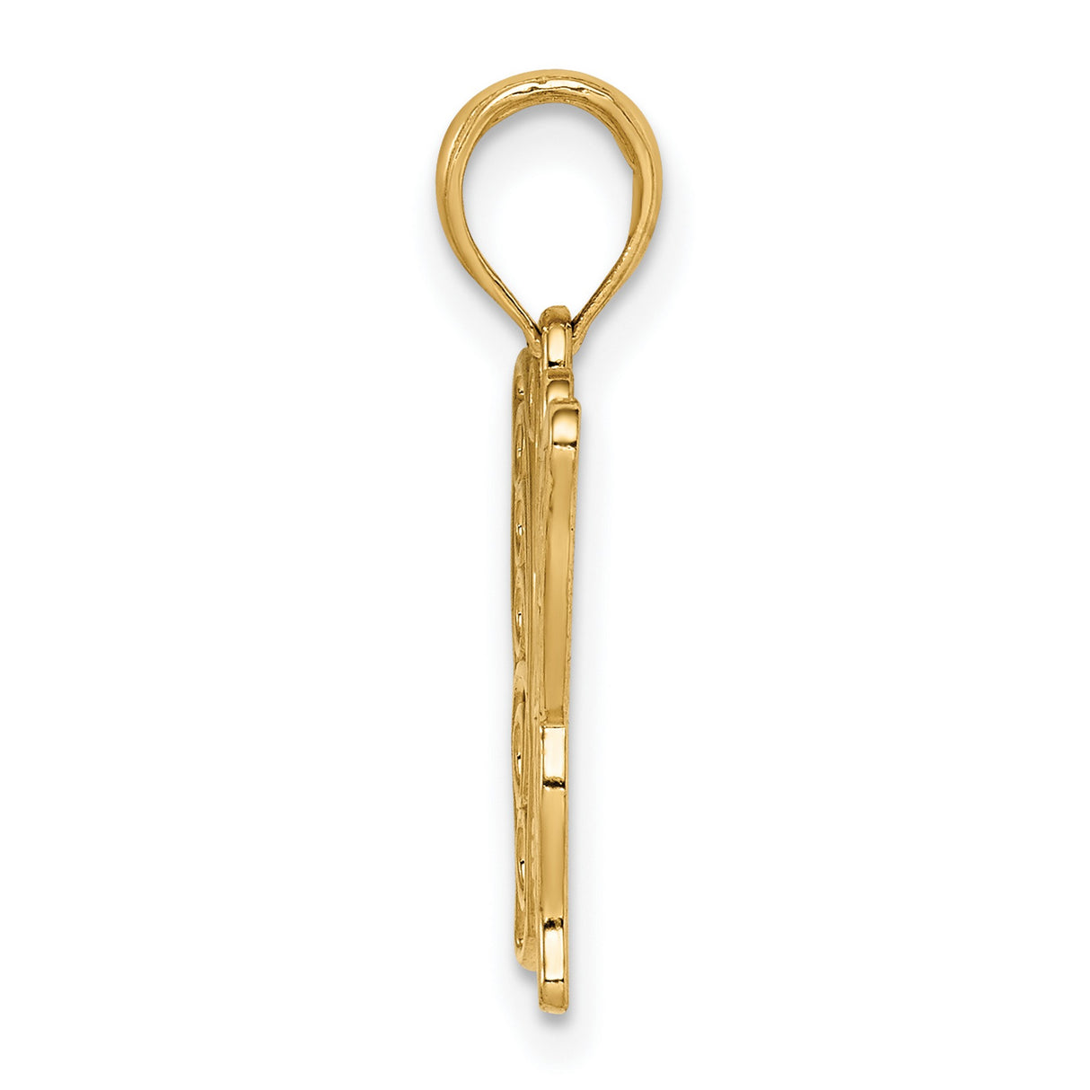 10k Yellow Gold Butterfly Pendant, Open Filigree Design, Nature-Inspired Jewelry for Women