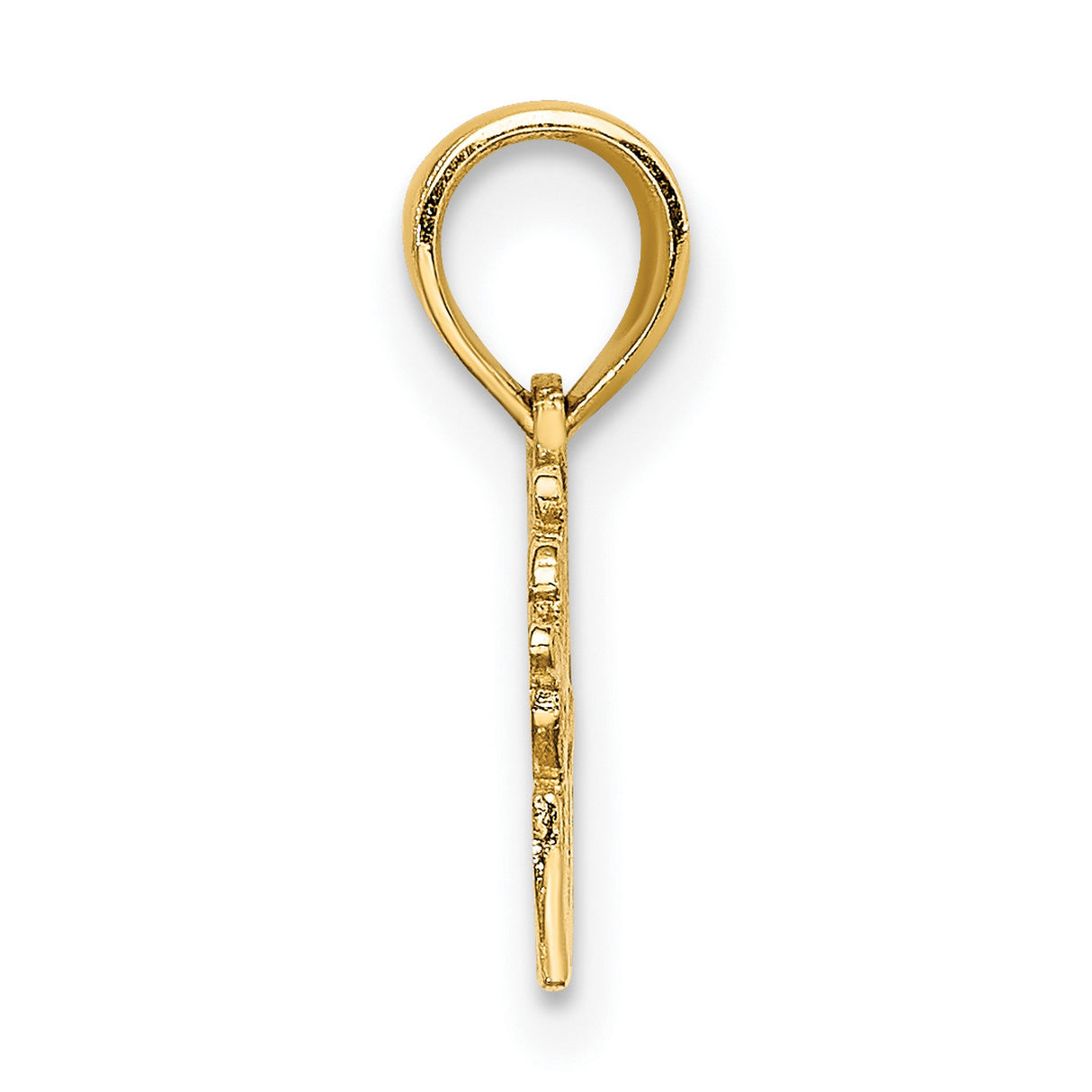 10k Yellow Gold Tennis Bum Pendant with Racket Design, Unisex Sports Charm