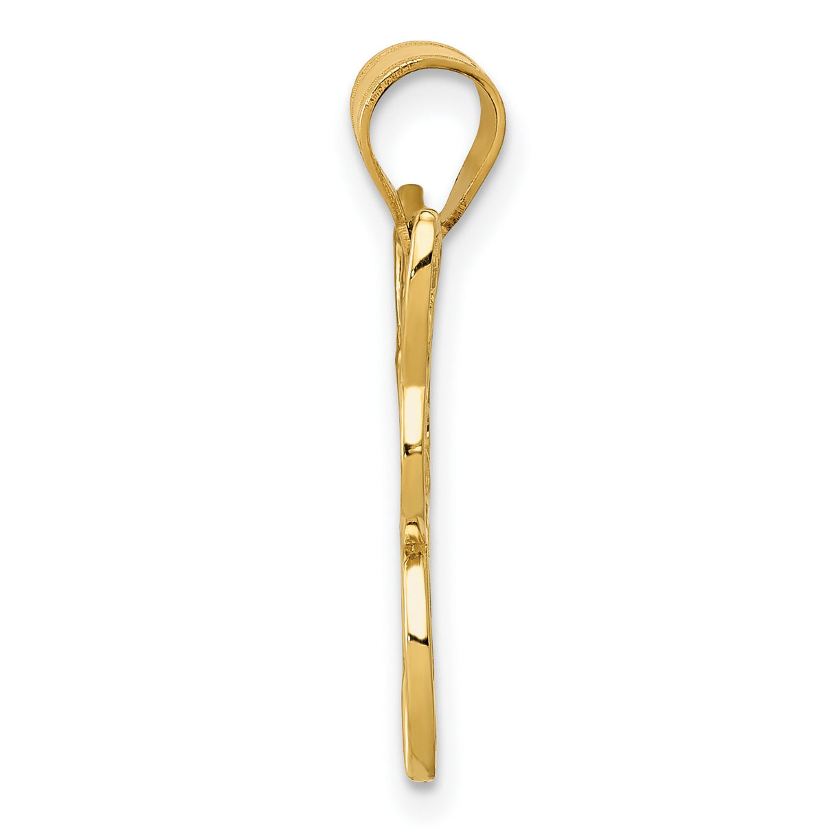 10k Yellow Gold Butterfly Pendant with Filigree Design, Nature Inspired Jewelry for Women