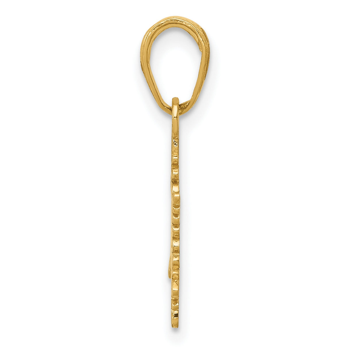 10k Yellow Gold Snowflake Pendant with Intricate Cutout Design, Winter Charm for Women