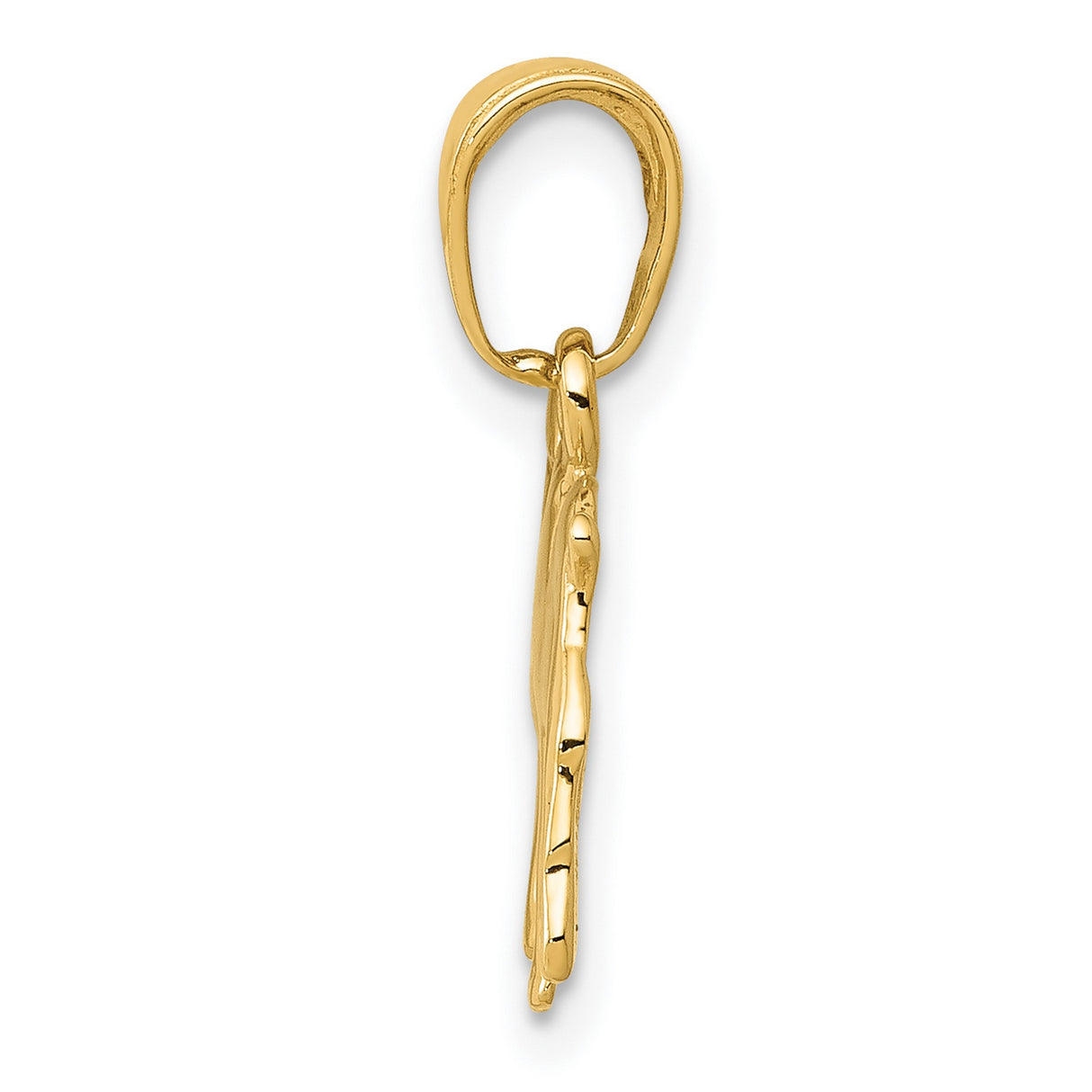 10k Yellow Gold Bulldog Pendant, Realistic Dog Charm Symbolizing Loyalty and Strength