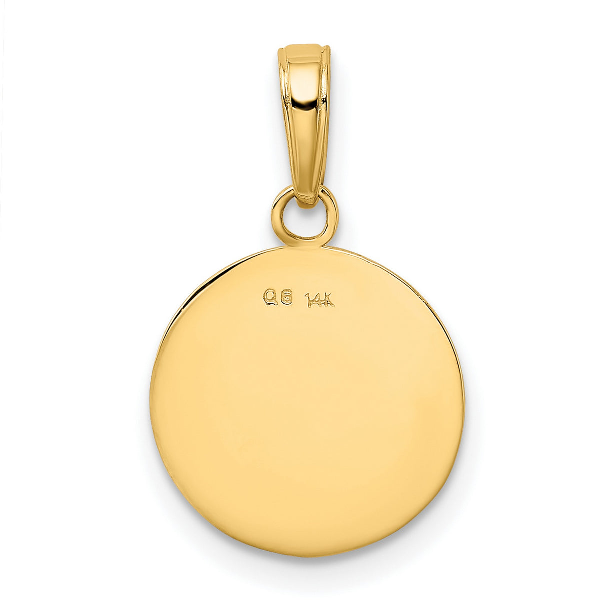 10k Yellow Gold Baseball Pendant with Detailed Stitching Design, Sports Theme Jewelry