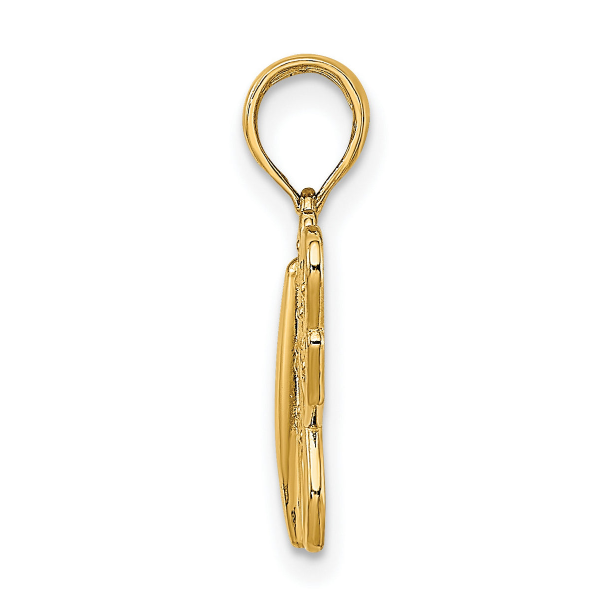 10k Yellow Gold Butterfly Pendant with Open Filigree Design, Nature-Inspired Charm for Women