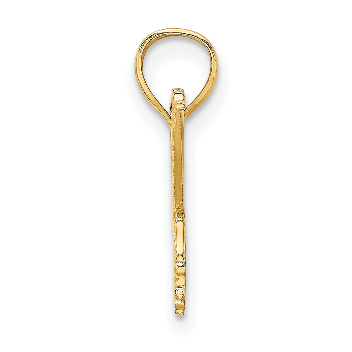 10k Yellow Gold Eagle Pendant with Outstretched Wings, Symbol of Strength and Patriotism