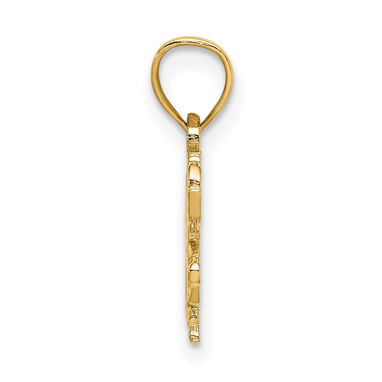 10k Yellow Gold Carousel Horse Pendant, Whimsical Vintage Carnival Charm for Women