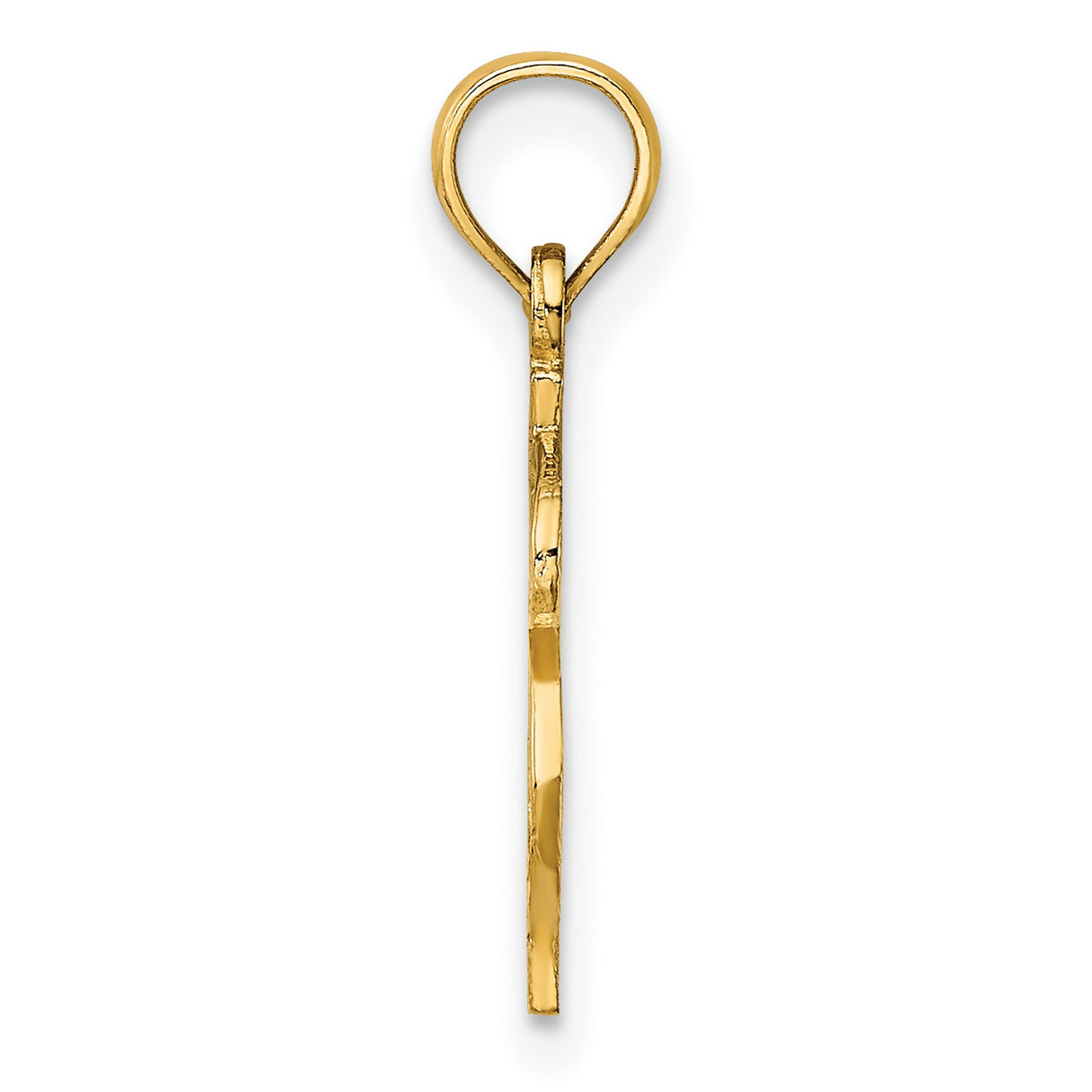 10k Yellow Gold Pendant with Dollar Sign, Hip-Hop Style Urban Streetwear Jewelry