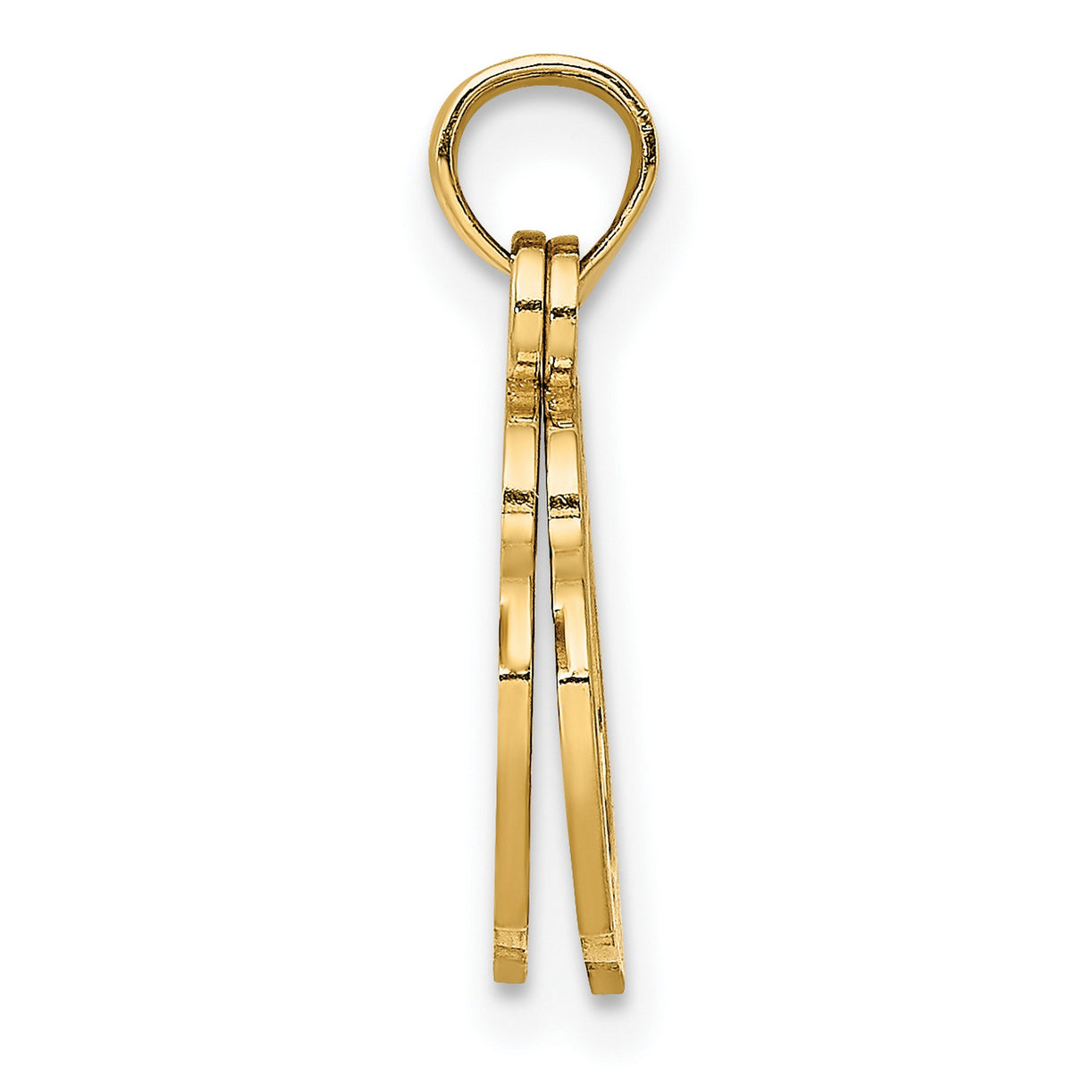 10k Yellow Gold Handcuff Pendant, Symbolic Justice and Authority Charm for Men or Unisex Wear