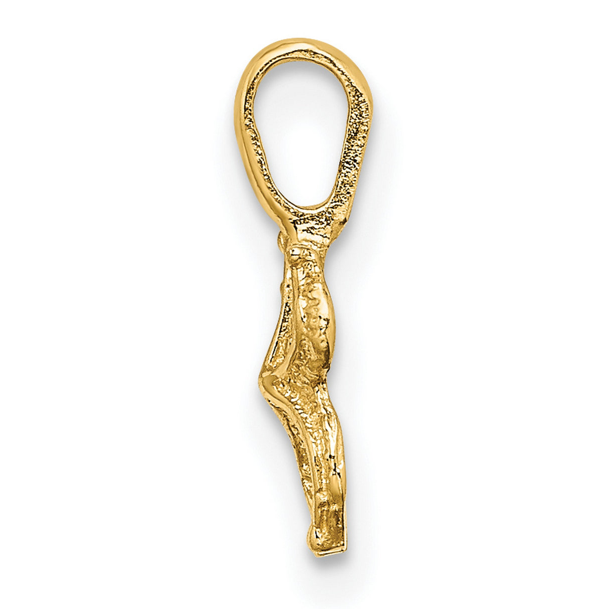 10k Yellow Gold Virgo Zodiac Pendant, Astrology Charm with Virgo Symbol, Unisex Horoscope Jewelry