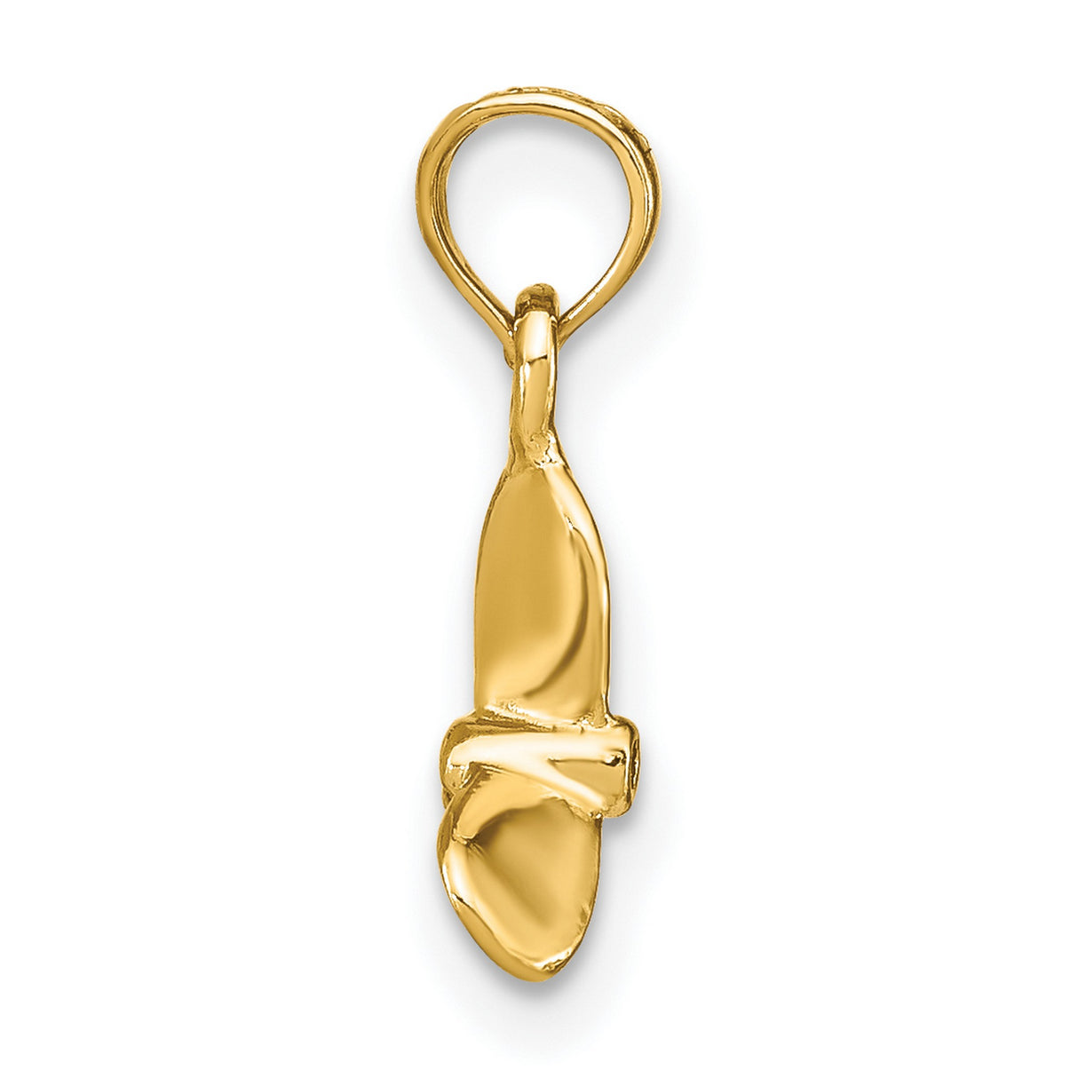10k Yellow Gold Propeller Pendant, Nautical Three Blade Charm for Boaters and Sea Lovers