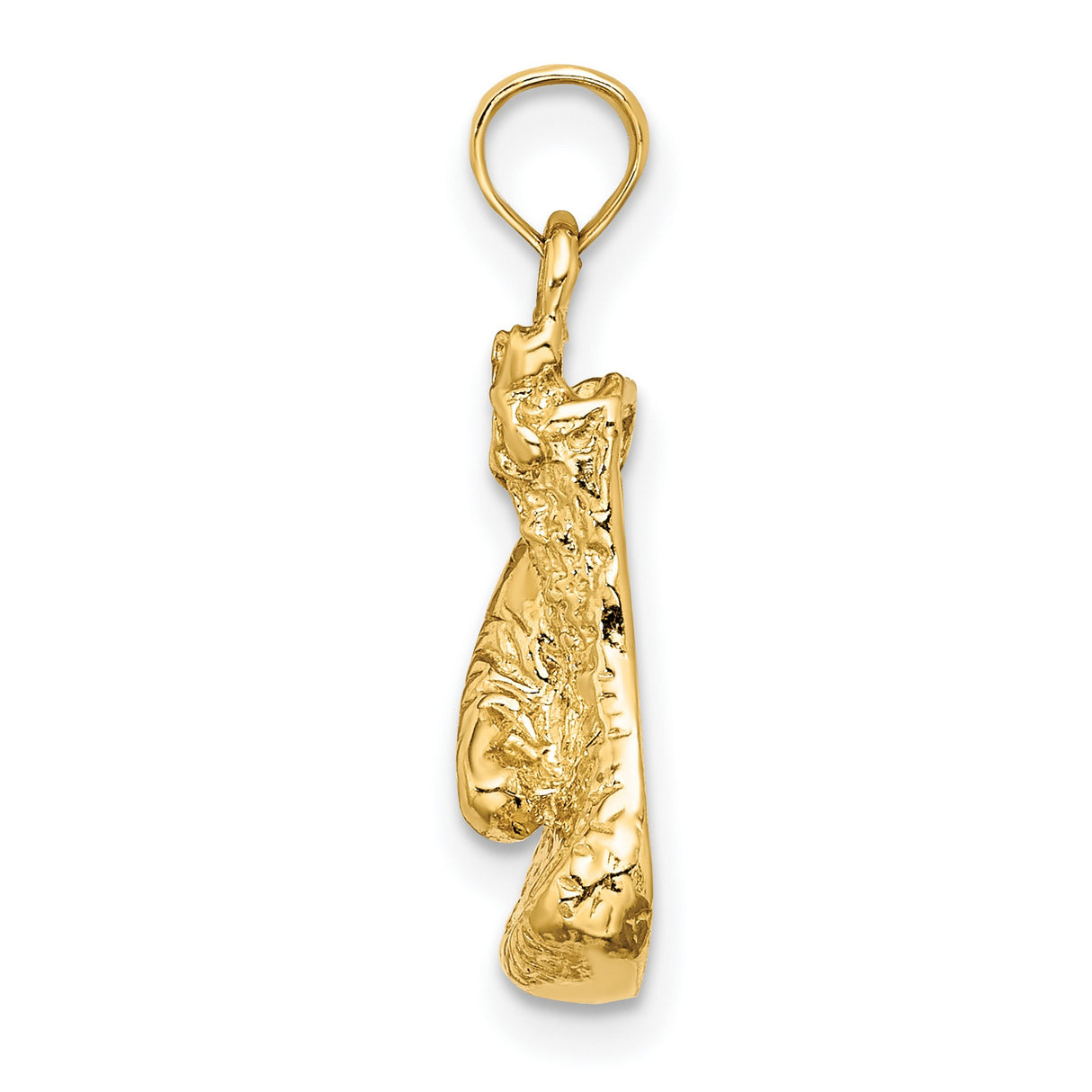 10k Yellow Gold Baby Shoe Pendant, Sentimental Charm for Women or Unisex Wear