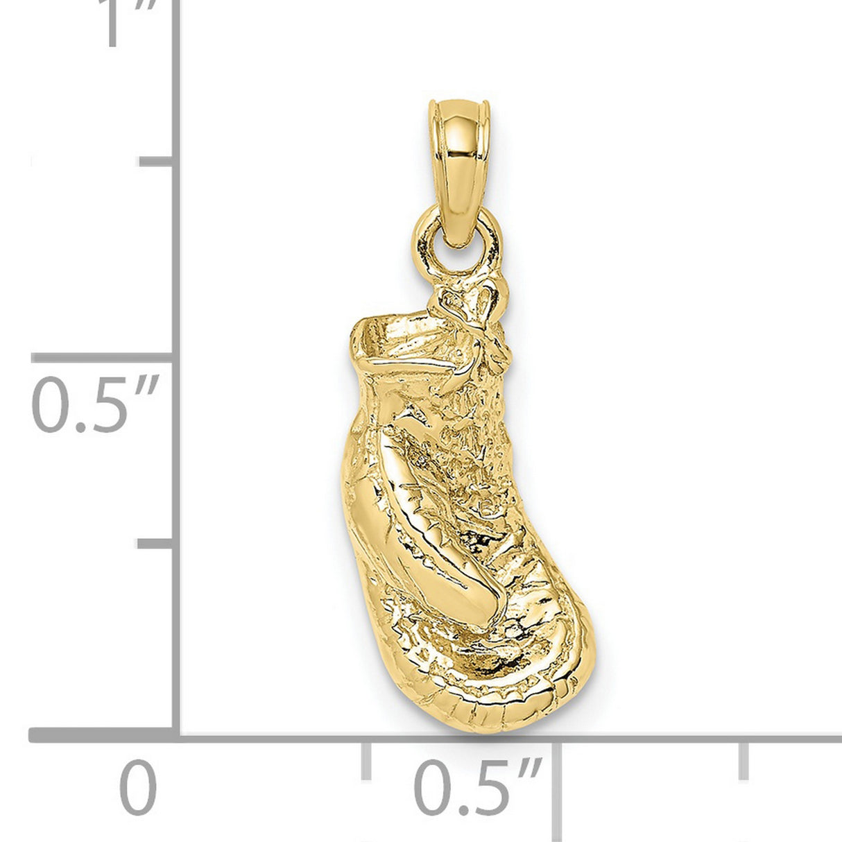10k Yellow Gold Baby Shoe Pendant, Sentimental Charm for Women or Unisex Wear