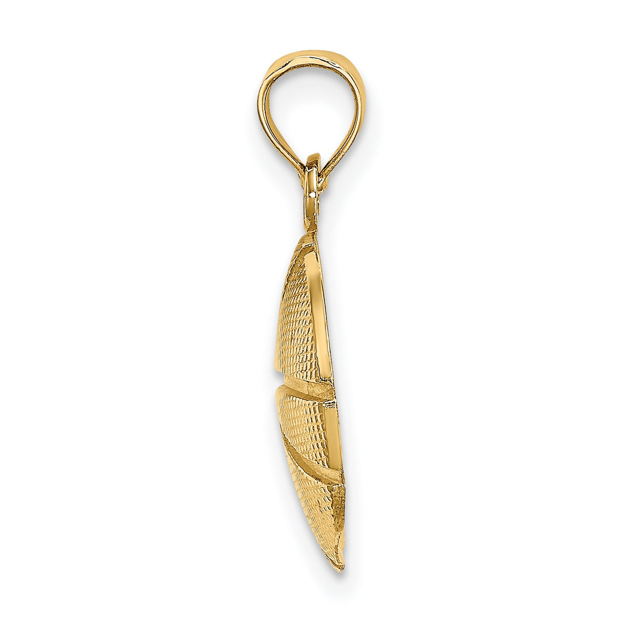 10k Yellow Gold Basketball Pendant, Textured Sports Charm with Hoop Detail, Unisex Jewelry