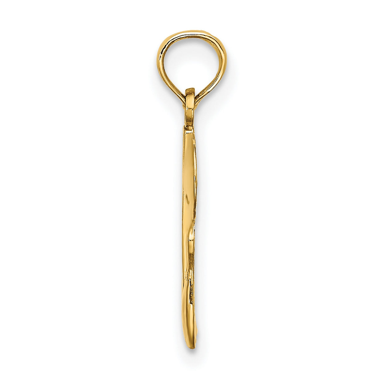 10k Yellow Gold Bowling Pendant with Ball, Pins, and Strike Symbol Design